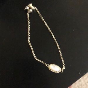 Kendra Scott gold adjustable chain bracelet: IVORY